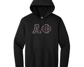 Alpha Phi Sorority Greek Letter Hooded Sweatshirt