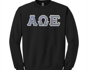Alpha Omega Epsilon Sorority Greek Letter Crewneck Sweatshirt