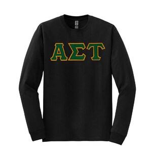 Alpha Omega Tau Sorority griechischer Buchstabe Langarm-T-Shirt