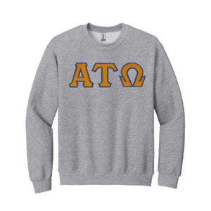 Alpha Tau Omega Brüderlichkeit griechischer Buchstabe Sweatshirt mit Rundhalsausschnitt
