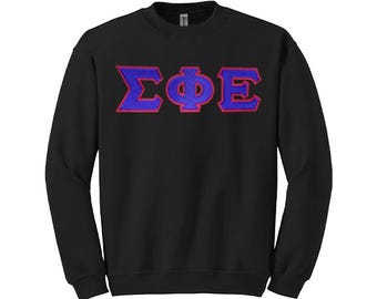 Sigma Phi Epsilon Fraternity Greek Letter Crewneck Sweatshirt