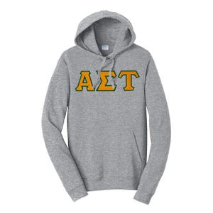 Alpha Sigma Tau Sorority PREMIUM Greek Letter Hooded Sweatshirt