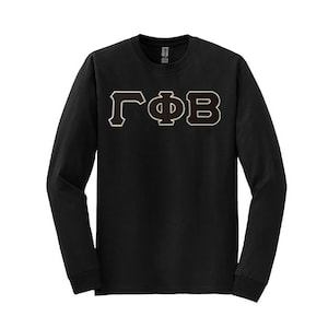 Quantum Phi Beige Sorority griechischer Buchstabe Langarm T-Shirt