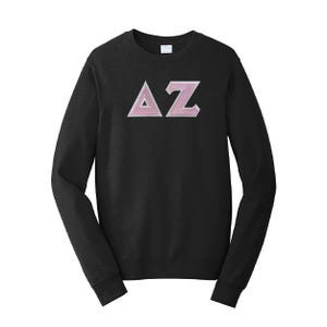 Delta Zeta Sorority PREMIUM Sweatshirt mit Rundhalsausschnitt in griechischem Buchstaben