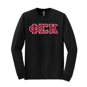 Phi Sigma Kappa Fraternity Greek Letter Long Sleeve T-shirt