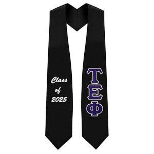 Tau Epsilon Phi Bruderschaft Twill Griechische Buchstaben Stola