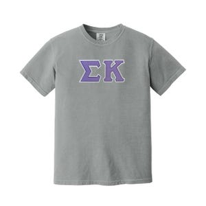 Signa Kappa Sorority Comfort Colors Griechisches Buchstaben-T-Shirt