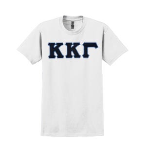 Camiseta con letras griegas de la hermandad Kappa Kappa Gamma