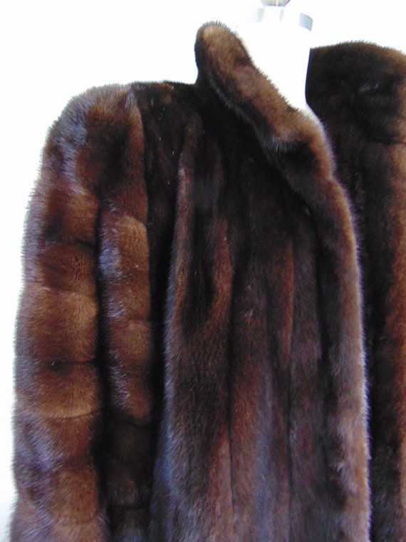 80s chocolate MINK Lanvin jacket size medium - image 4