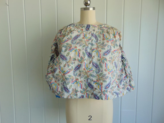 70s patchwork quilt cropped jacket size medium - image 11