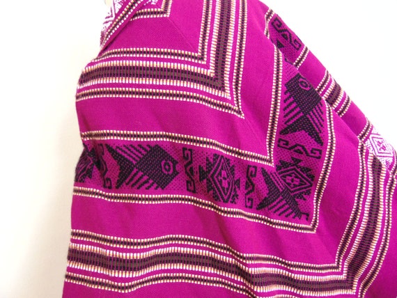 70s wool poncho from Ecuador size any - image 5