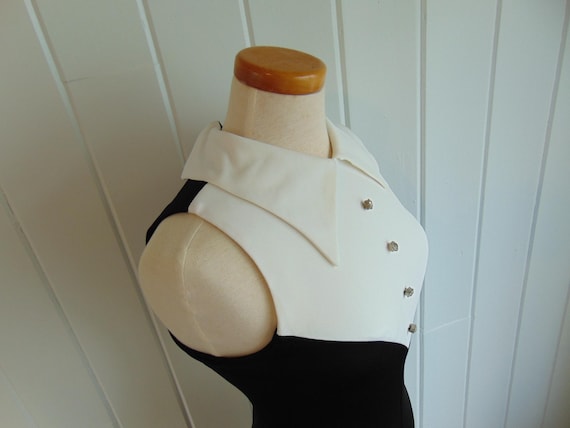 70s tuxedo style jumpsuit size XS - image 7