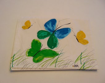 60s Vera Neumann Butterfly placemats set of 6