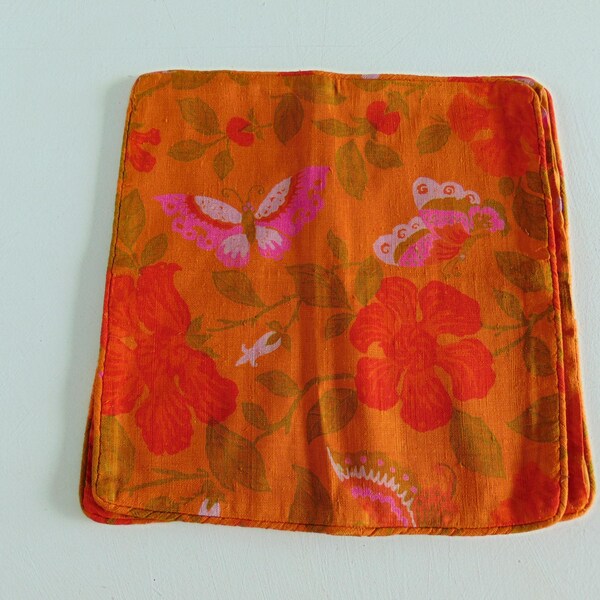 60s silkscreen Thai silk throw pillow covers 15x15