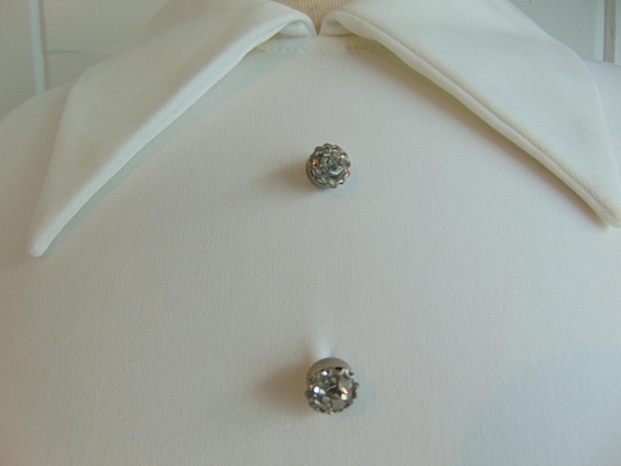 70s tuxedo style jumpsuit size XS - image 4