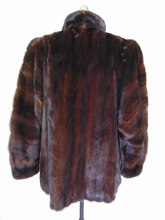 80s chocolate MINK Lanvin jacket size medium - image 6