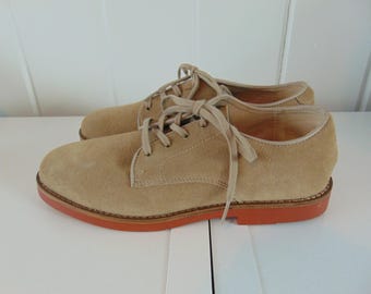 90s POLO Ralph Lauren Suede Oxford Brogues Size 7.5w Womens  display picture 3