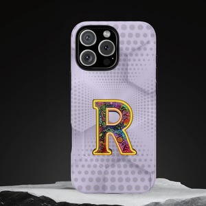 Personalized Initial Monogram Phone Case: Custom iPhone & Samsung Cover