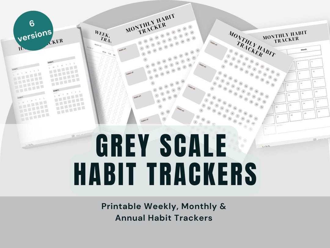 Printable Habit Tracker, Minimalist Habit Tracker, Weekly Habit Tracker ...