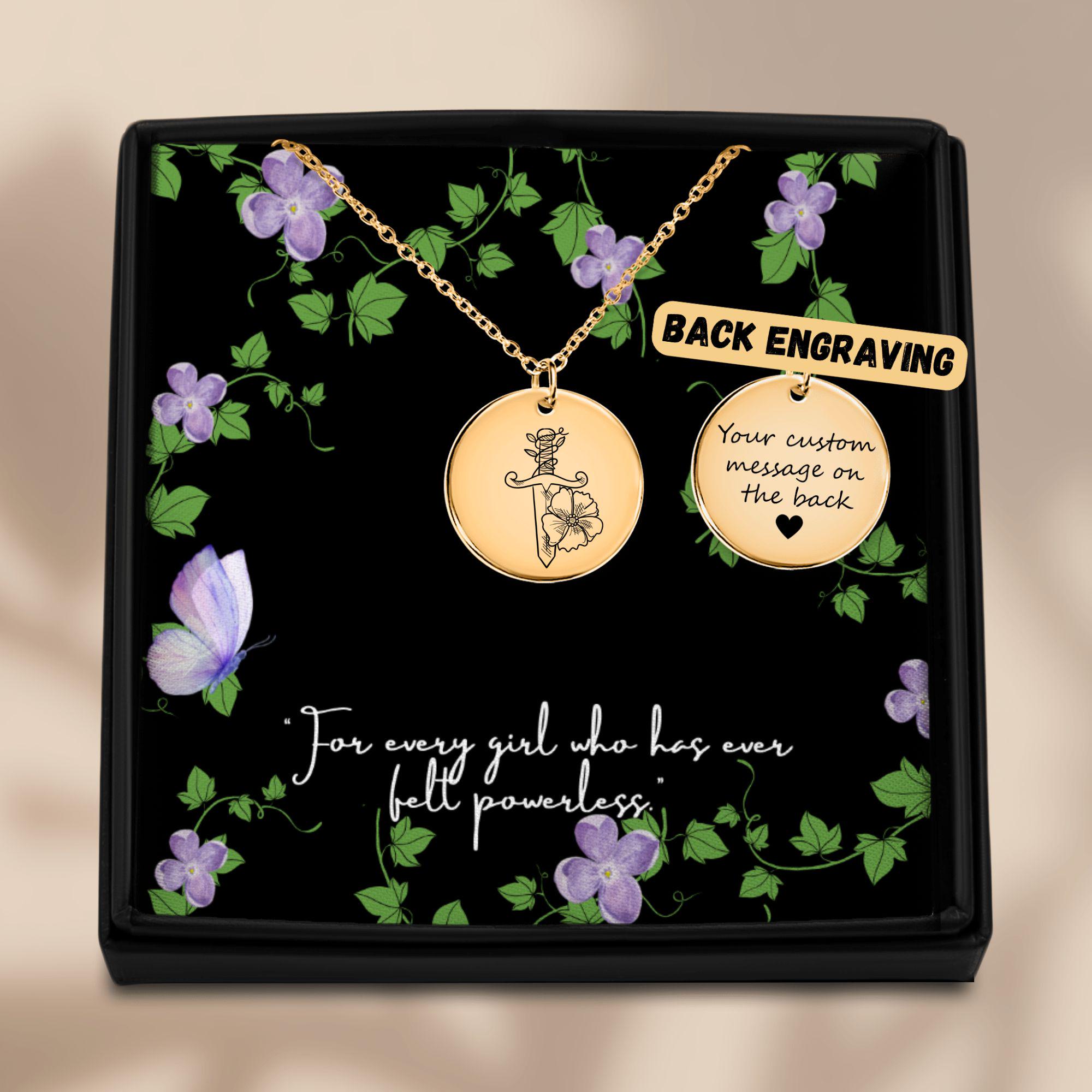 Powerless Collection Inspired Necklace - the Dagger Pendant - Kai