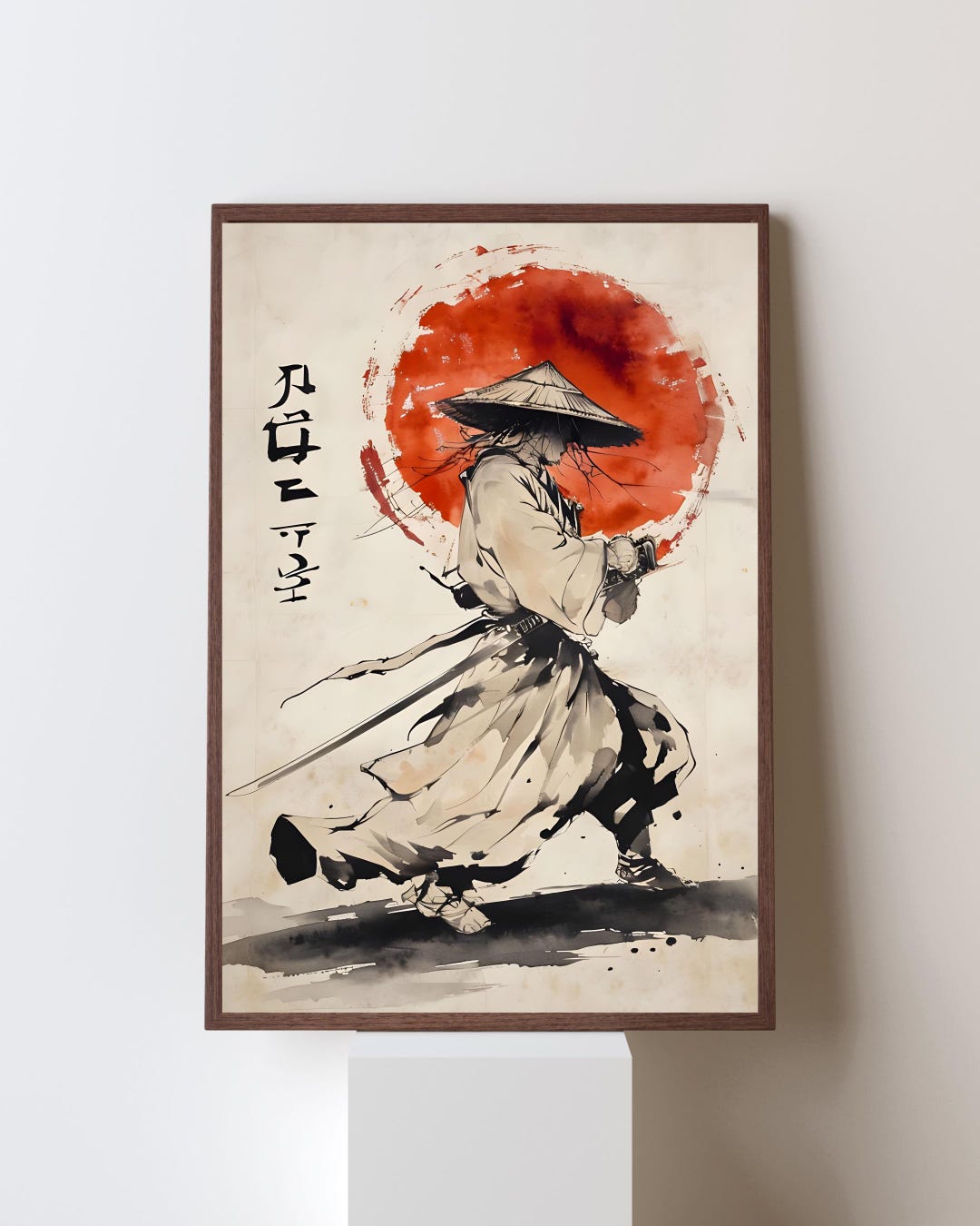 Samurai Warrior Art Print – Japanese Aesthetic Home Decor (digital ...