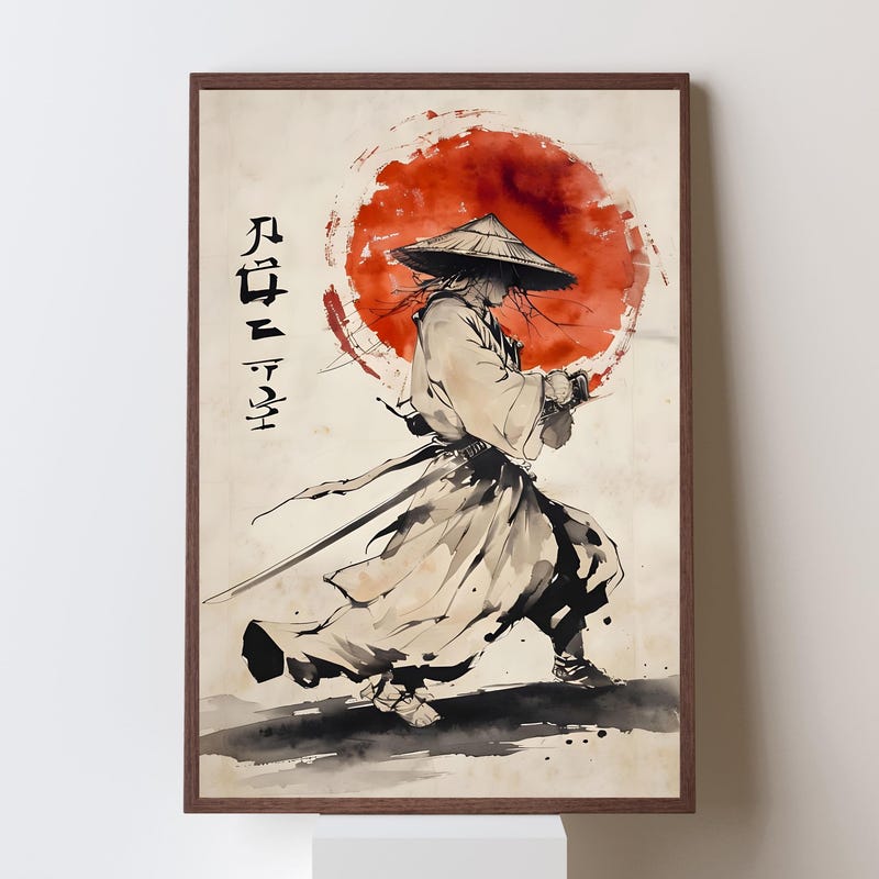 Samurai Artwork - Etsy UK