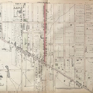Mount Airy Map Original 1878 Philadelphia 22nd Ward Atlas - Etsy