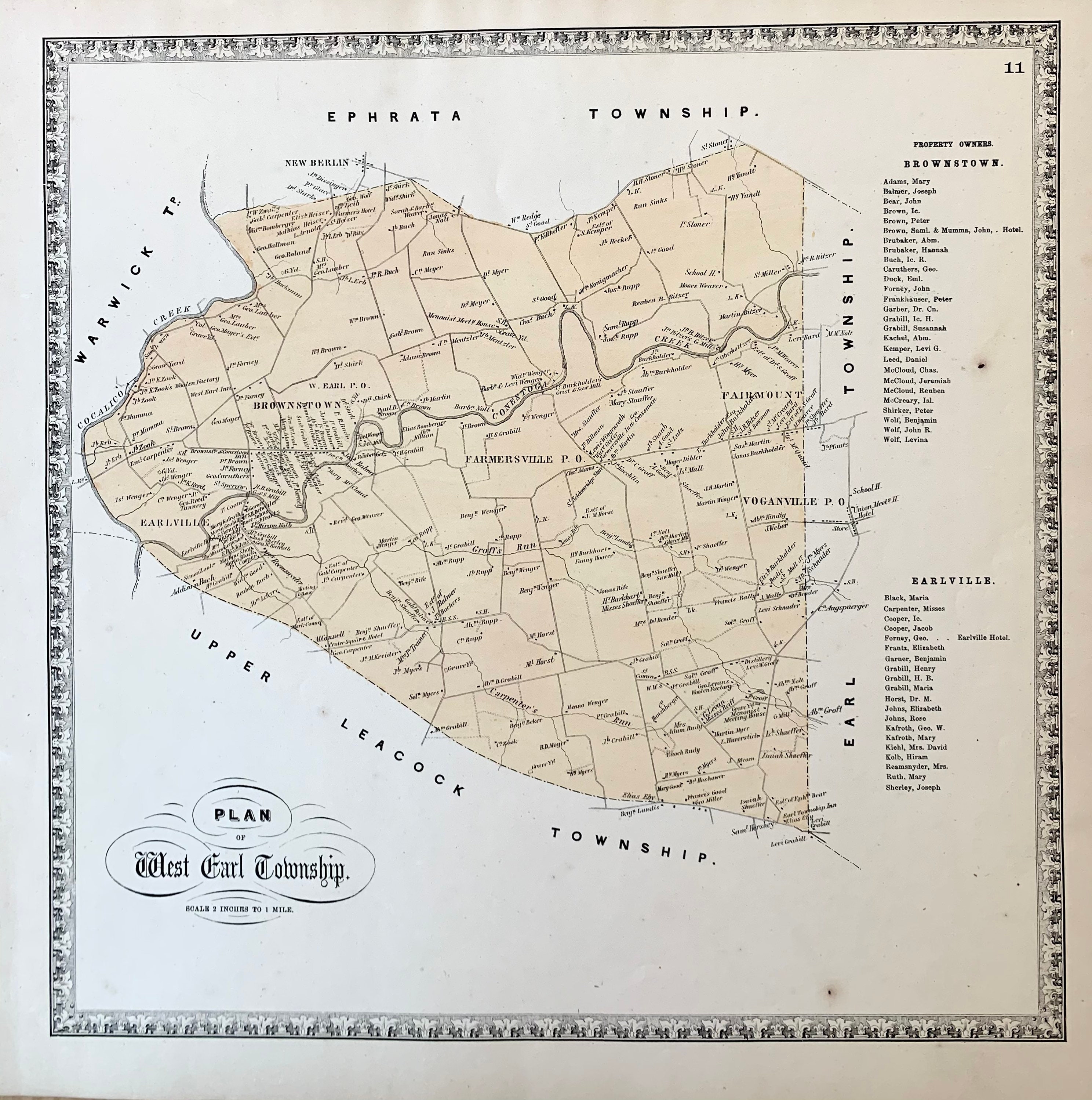 Long Branch Map, Original 1889 Monmouth County Atlas, Elberon, Lake  Takanasse 