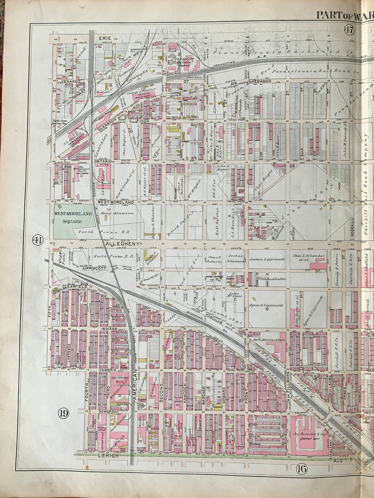 Juniata Park Map Northeast Philadelphia Map Fairhill Map Etsy