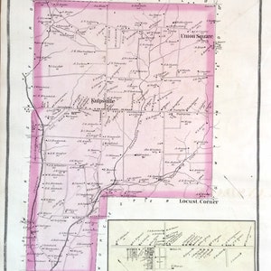 Towamencin map, Original 1877 Montgomery County atlas, Kulpsville