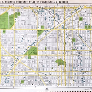 Brewerytown map, Original 1946 Philadelphia Atlas, Fairhill, Franklins atlas map