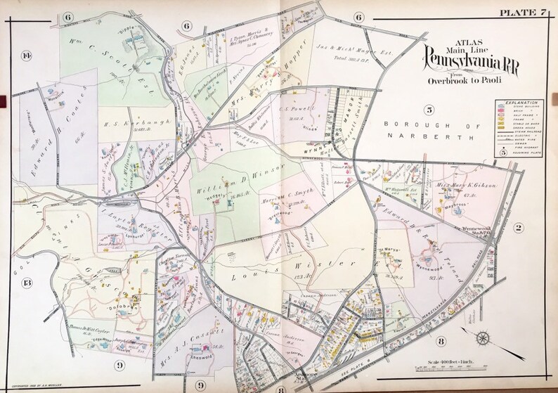 1908 Wynnewood Map Ardmore Map Original Hand Colored Etsy 1908 Wynnewood Map Ardmore Map Original Hand Colored Etsy