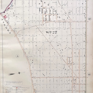 West Philadelphia map, Original 1886 Baists atlas, Cobbs Creek, Cedar Park, Move Movement