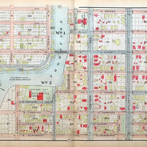 Ventnor map, Original 1924 Absecon Island atlas, Ventnor Fishing Pier