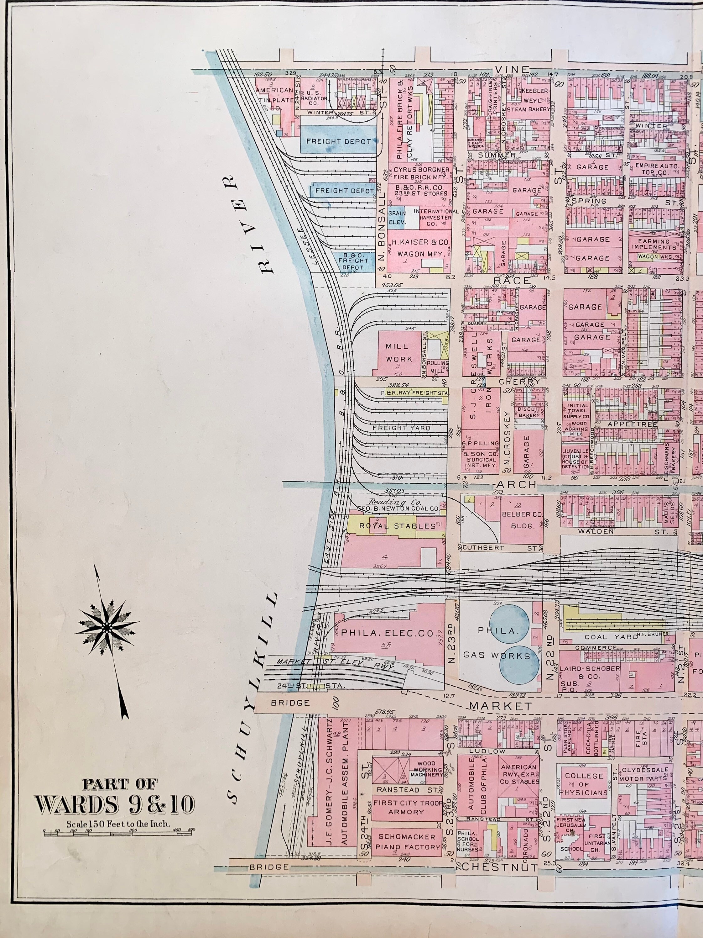 Logan Square map Original 1922 Center City Philadelphia - Etsy.de