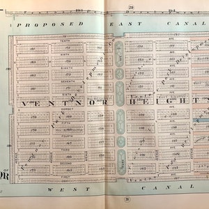 Ventnor City map, Original 1924 Absecon Island atlas, Ventnor Heights, Jersey shore
