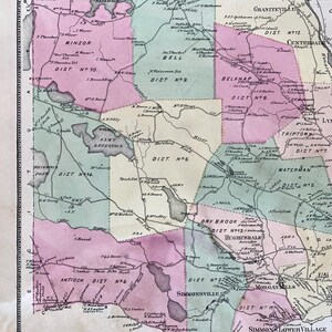 Johnston Map, Original 1870 Rhode Island atlas, Simmonsville, Providence County, Thornton image 3