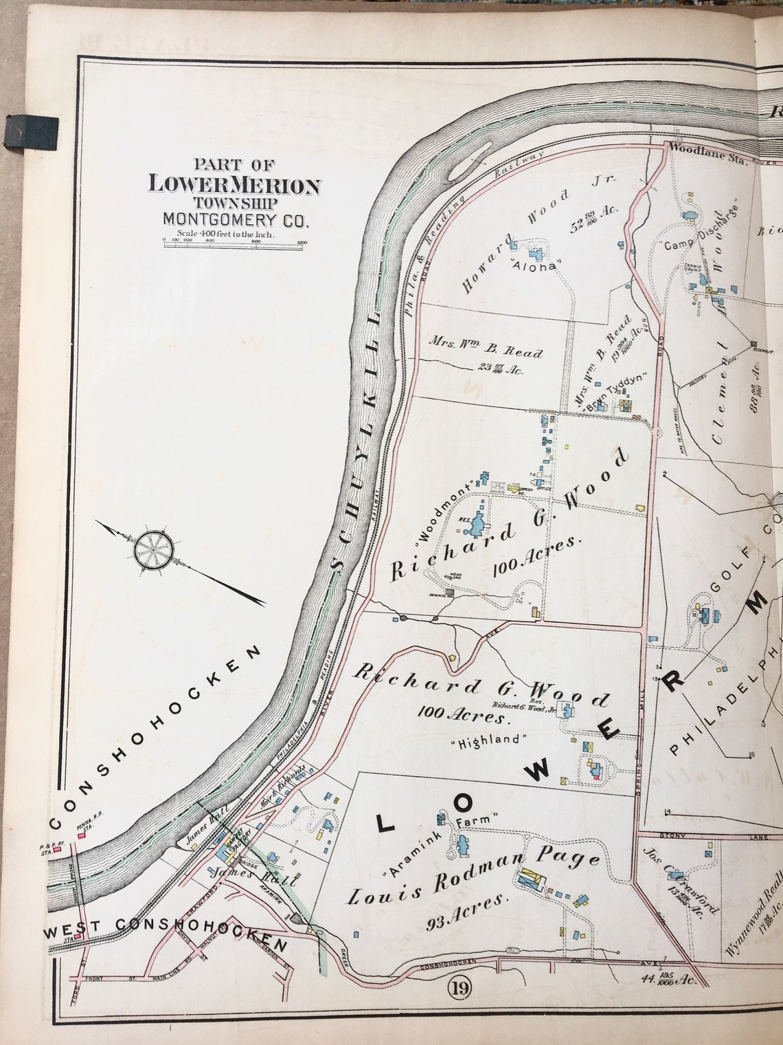 Gladwyne Map Original 1926 Mainline Pennsylvania Railroad Etsy