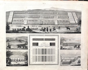 Roman military formations, Original 1857 Iconographic Encyclopedia, Military Sciences, Carthaginian Army
