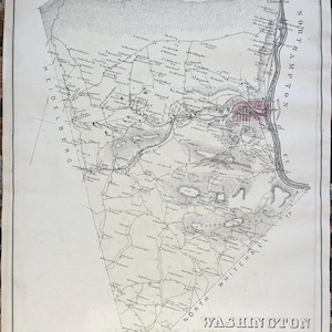 May include: Antique map of Carbon County, Pennsylvania, with the text "CARBON CY" at the top. The map includes the text "BLUE MOUNTAIN", "HEIDELBERG", "NORTHAMPTON CY", "NORTH WHITEHALL", and "WASHINGTON". The scale is 160 rods to the inch.