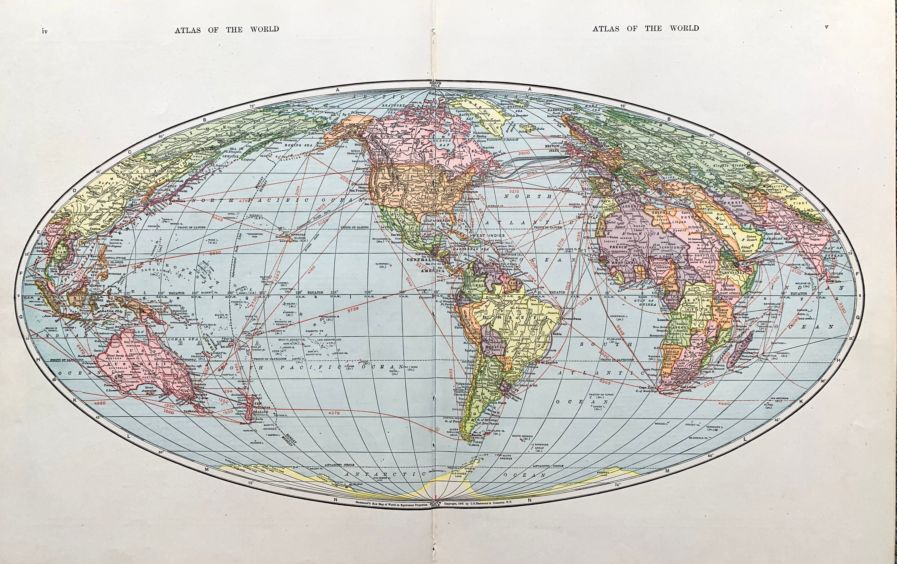 Hammonds Air Age Map Of The World Map Il Fullxfull.2332330992 18bd 