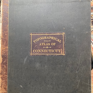 1893 Topographical Atlas of the State of Connecticut with 31 maps  US Geological Survey  Stamford Hartford Long Island Sound Danbury