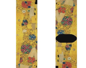 5 Paires De Chaussettes Artistiques – Mona Lisa, Nuit Étoilée, Klimt, Raphaël – Taille M