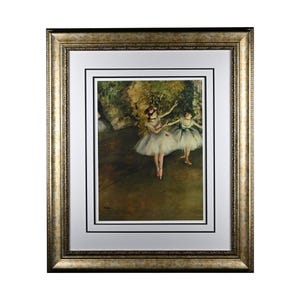Edgar Degas Two Dancers on StageFramed Giclée Fine Art Print Ballet Wall Decor with Certificate of Authenticity Luxury Impressionist Artwork
