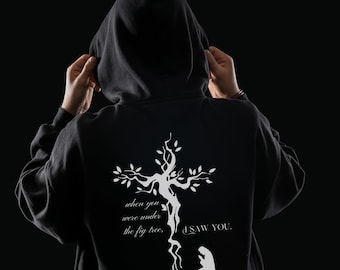 Sweat à capuche verset biblique John 1:48, pull Gildan en mélange épais, vêtements religieux, streetwear chrétien