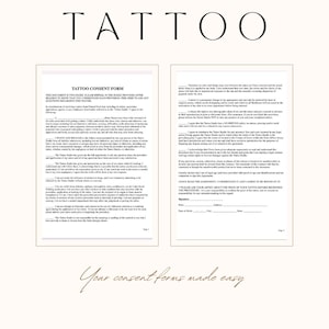 tattoo consent form