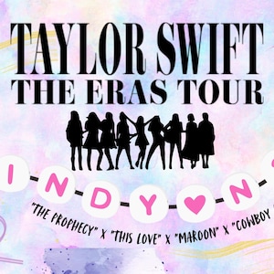Indy N2 The Eras Tour Shadowbox Background