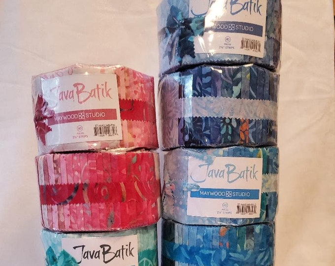 Java Batik by Maywood Studio. Jelly Roll Style. 2 1/2 Inch Strips - Etsy