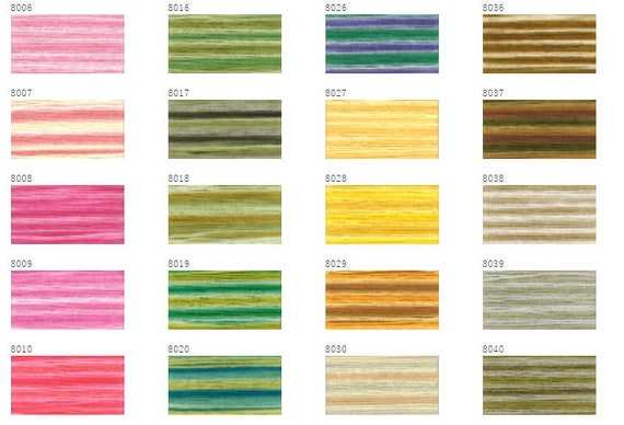 8041 Cosmo Seasons Variegated Embroidery Floss