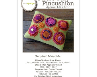 Circle Play Pincushion Pattern by Sue Spargo